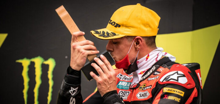 Fabio Di Giannantonio ha colto un prezioso terzo posto nel Gp di Catalogna delle Moto2